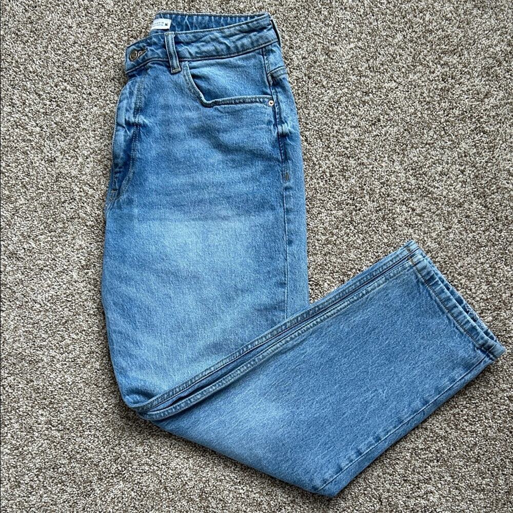 Zara Women's High Rise Straight Leg Jeans, Size US 10